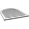 Ekena Millwork Round Top Surface Mount PVC Gable Vent: Functional, w/ 2"W x 1-1/2"P Brickmould Frame, 28"W x 36"H GVPRT28X3602SF - alternate 3